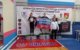 Студент БГТУ стал чемпионом открытого первенства г. Брянска по универсальному бою (средства защиты)